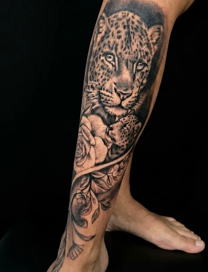 Bein-Sleeve Tattoo